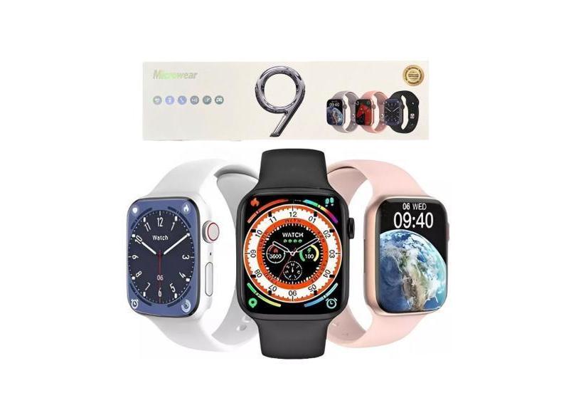 Relogio Smartwatch Inteligente W29 Pro Max Preto Watch Series 9 Gps Nf