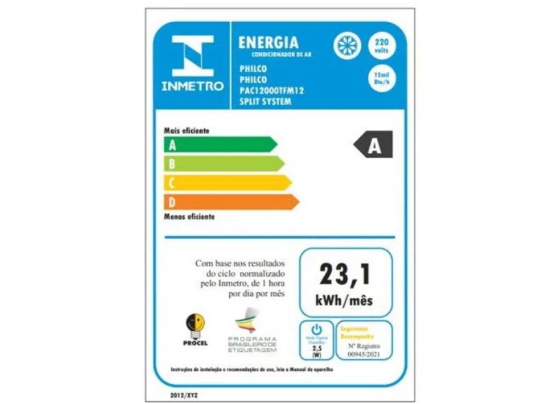 Ar-Condicionado Split Hi Wall Philco Eco 12000 BTUs Frio Inverter  PAC12000ITFM9W em Promoção é no Buscapé