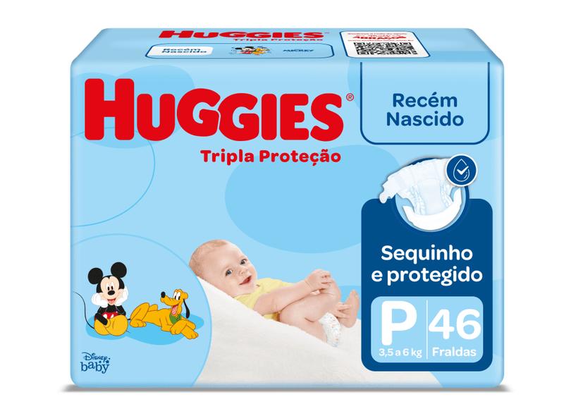 Fralda Huggies Disney Tripla Proteção P 46 Und 3,5 - 6kg