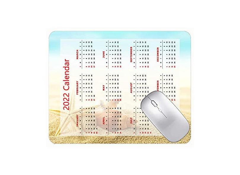 Mouse pad para jogos com design especial 2022, mouse pad para jogos, estrela-do-mar, areia e mar de borracha