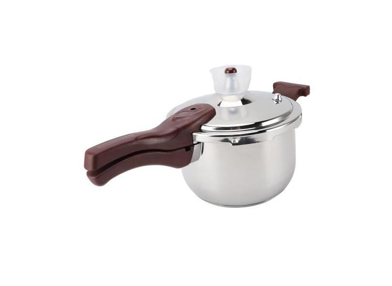 Panela de Pressão de Aço Inoxidável, Grande Capacidade, Fácil Limpeza, Cozimento Eficiente para Gás e Elétrico, 4LEsta Pressão é Projetada Em Sua Panela de Pressão Resistente Em