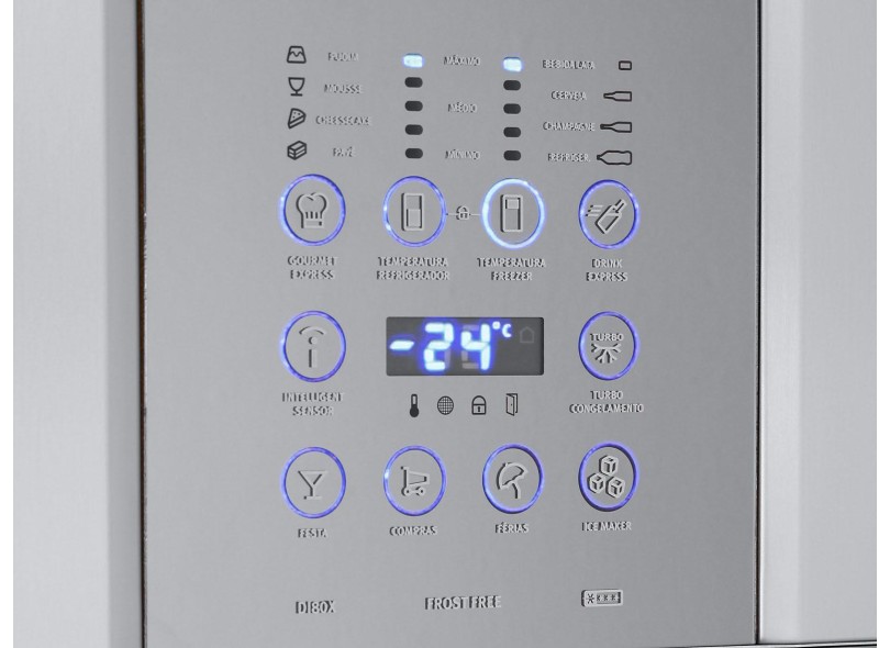 Geladeira Electrolux Infinity Frost Free Duplex 542 Litros Inox DI80X