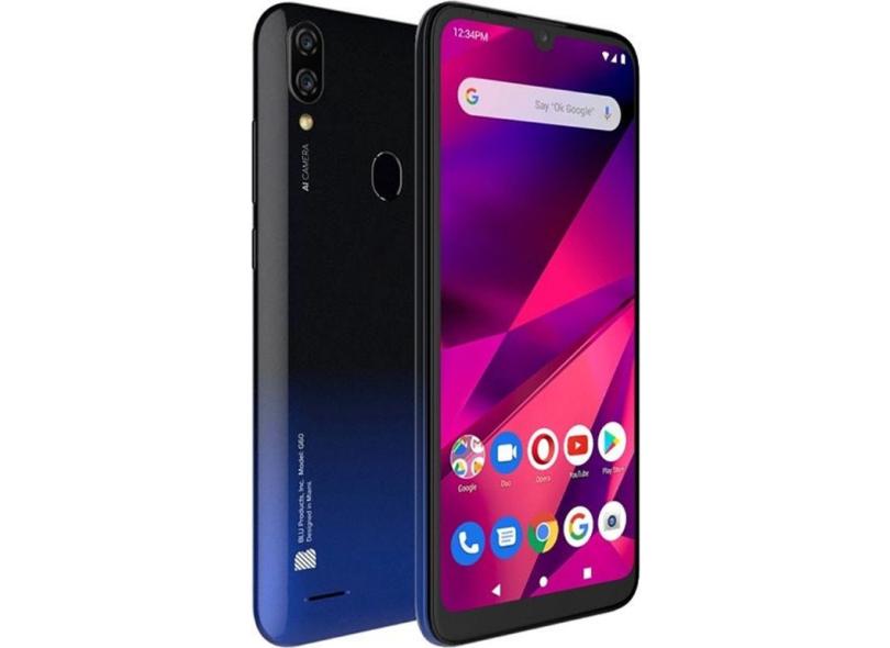 Smartphone Blu G60 BLA-01 3 GB 64GB Câmera Dupla 2 Chips Android 9.0 (Pie)