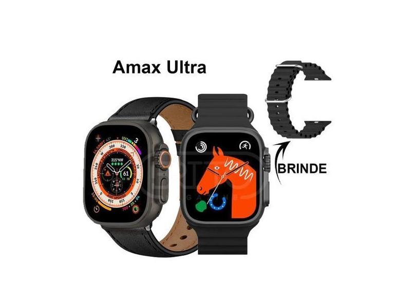Relogio Smartwatch Amax Ultra Watch8 49mm Pulseira De Couro - Wearfit