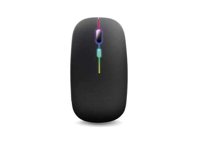 Mouse Sem Fio Bluetooth Rgb Usb Recarregável Pc Notebook Tv - Rhos