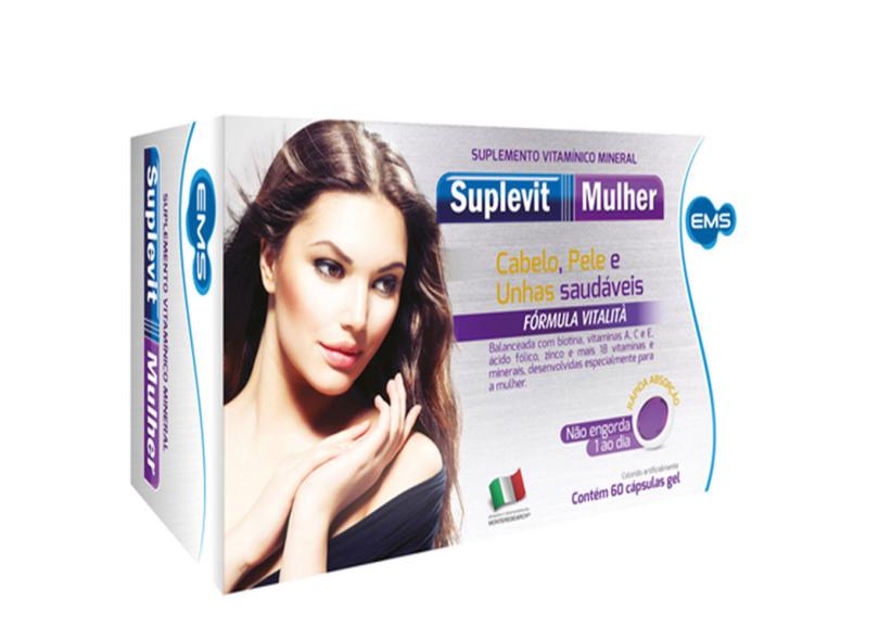 Biotina e vitaminas a c e z (suplevit mulher ) com 60 doses