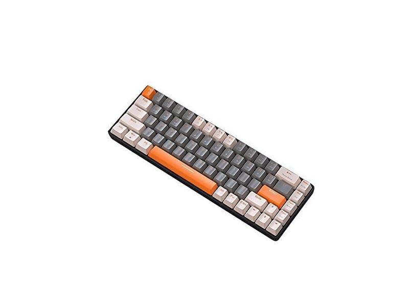 sikiwind Keychron K2 A V2 Teclado mecânico sem fio Bluetooth Compatível com Bluetooth 5.0 Teclado mecânico para jogos Modo duplo Teclado para jogadores 2.4G 68 teclas Hot Plug para laptop de mesa