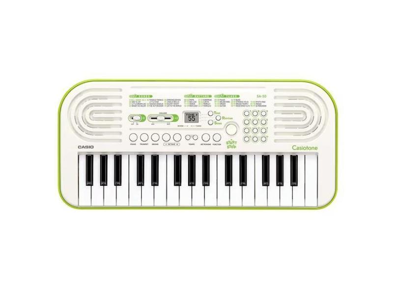 Teclado Infantil Casio Casiotone Digital SA-50 H2 32 teclas Branco