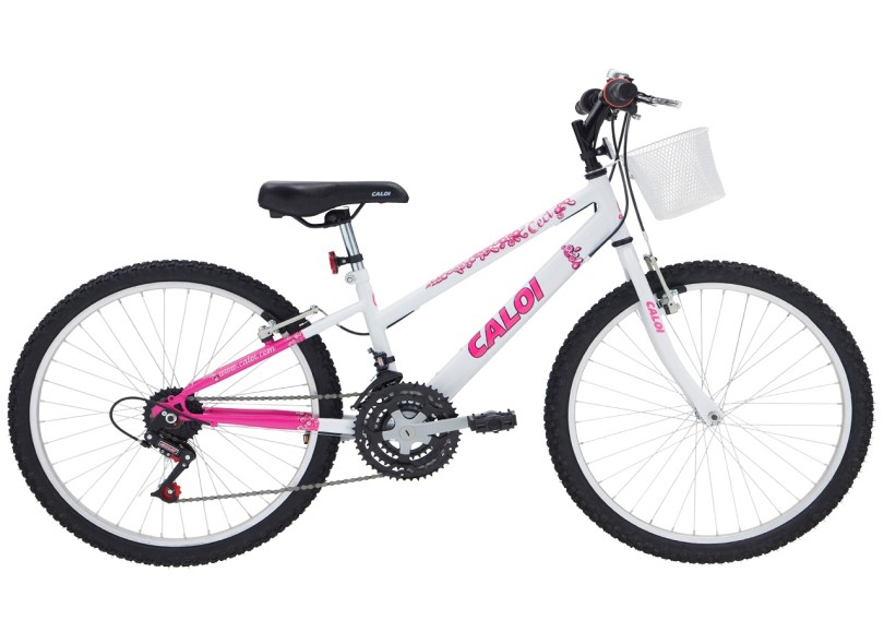 BICICLETA MOUNTAIN BIKE ARO 24 FEMININA - ROSA