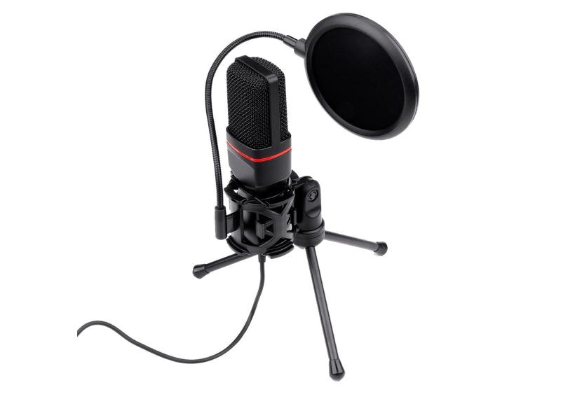 Microfone Gamer Streamer Redragon Seyfert com Tripé GM100