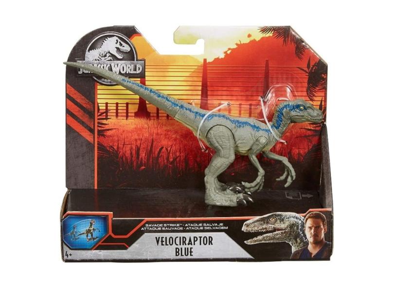 Figura Jurassic World Dino Rivals Velociraptor Blue Gcr54 em Promoção é ...