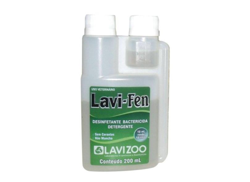 Lavi Fen 200ml Desinfetante Bactericida Detergente Lavizoo - Cuida+Pet -  Produtos para Pets