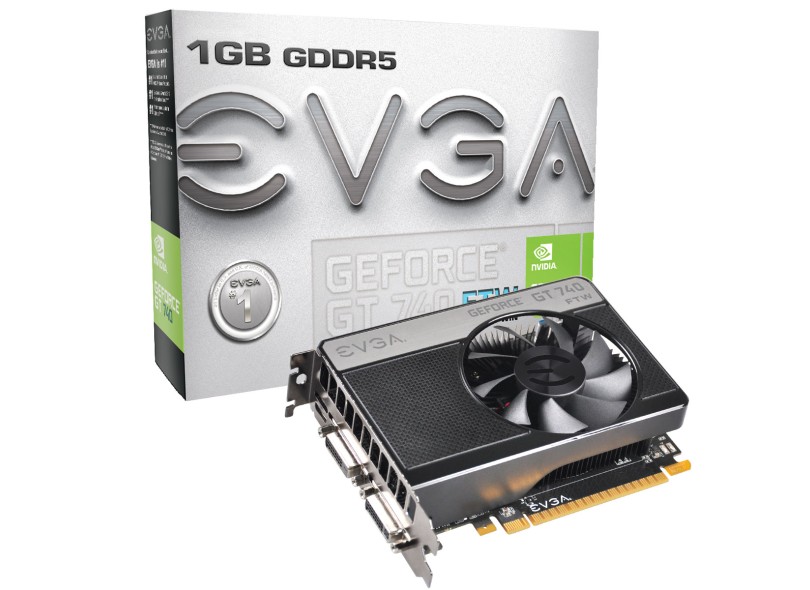 Placa de Video NVIDIA GeForce T 740 1 GB DDR5 128 Bits EVGA 01G-P4-3742-KR