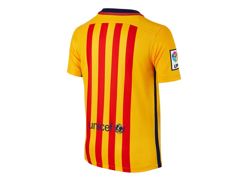 Camisa Torcedor Barcelona II 2015/16 Infantil sem Número Nike