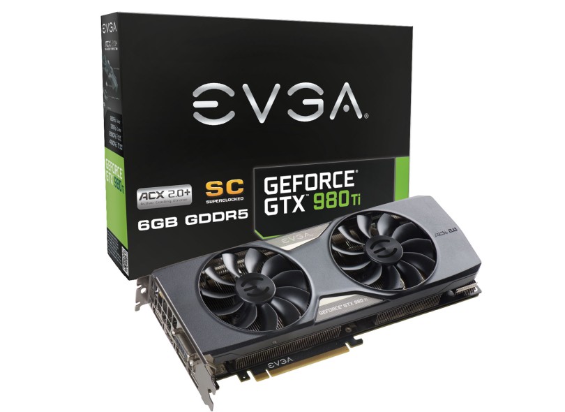 Placa de Video NVIDIA GeForce GTX 980 Ti 6 GB DDR5 384 Bits EVGA 06G-P4-4993-KR