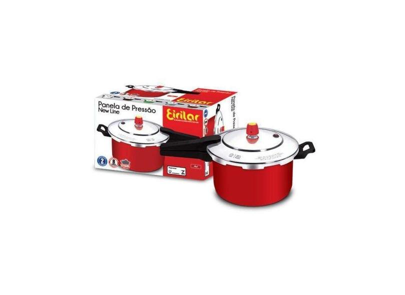 Panela De Pressão Fechamento Externo Red Eirilar 7,5 Litros