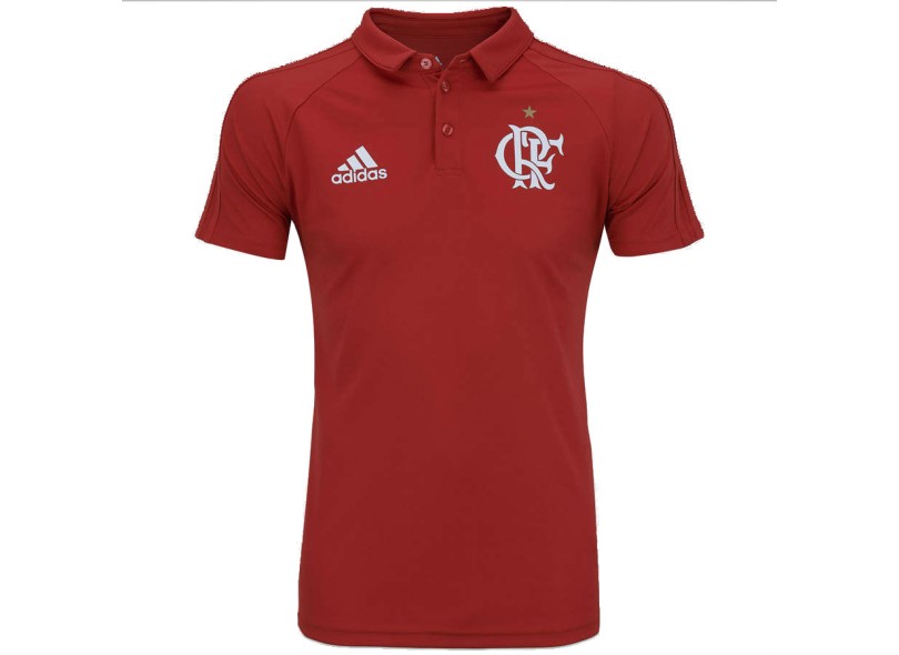 Camisa Viagem Polo Flamengo 2017 Adidas