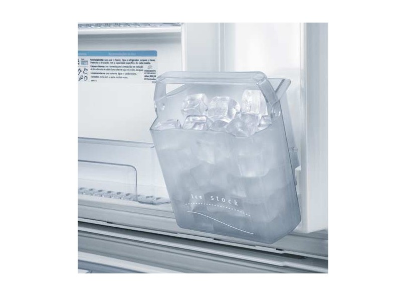 Geladeira Electrolux Celebrate Blue Touch Frost Free Duplex 428 Litros Dispenser de Água Externo DFW50