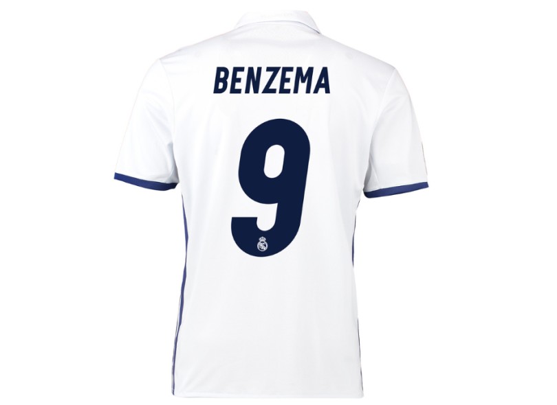 Camisa Torcedor Real Madrid I 2016/17 com Número Adidas