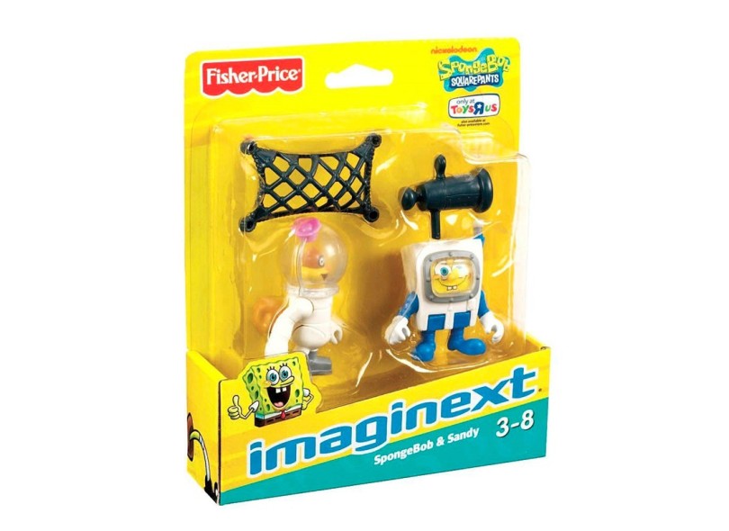 Boneco Imaginext Bob Esponja e Sandy W9586 - Mattel