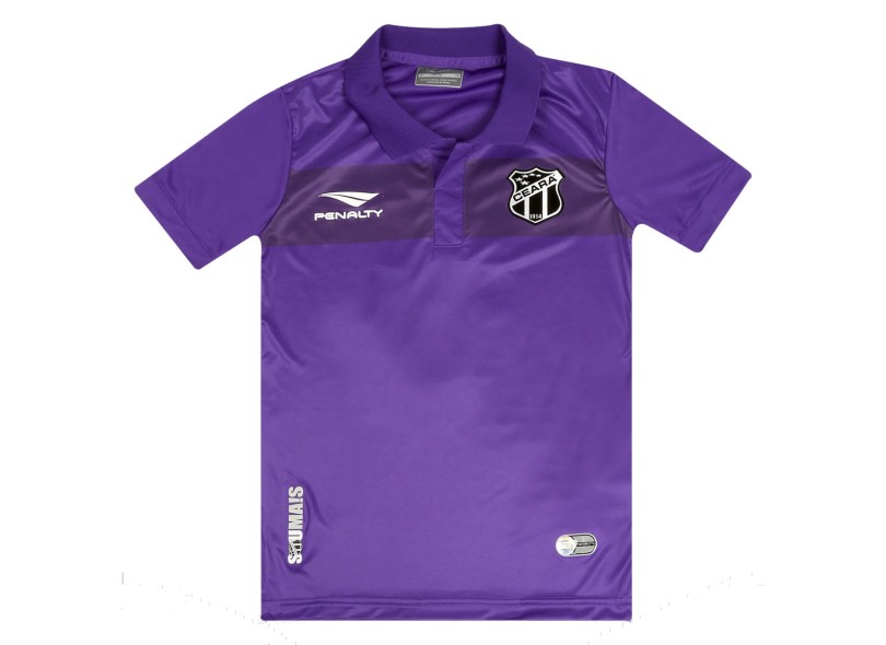 Camisa Torcedor Infantil Ceará III 2015 com número Penalty