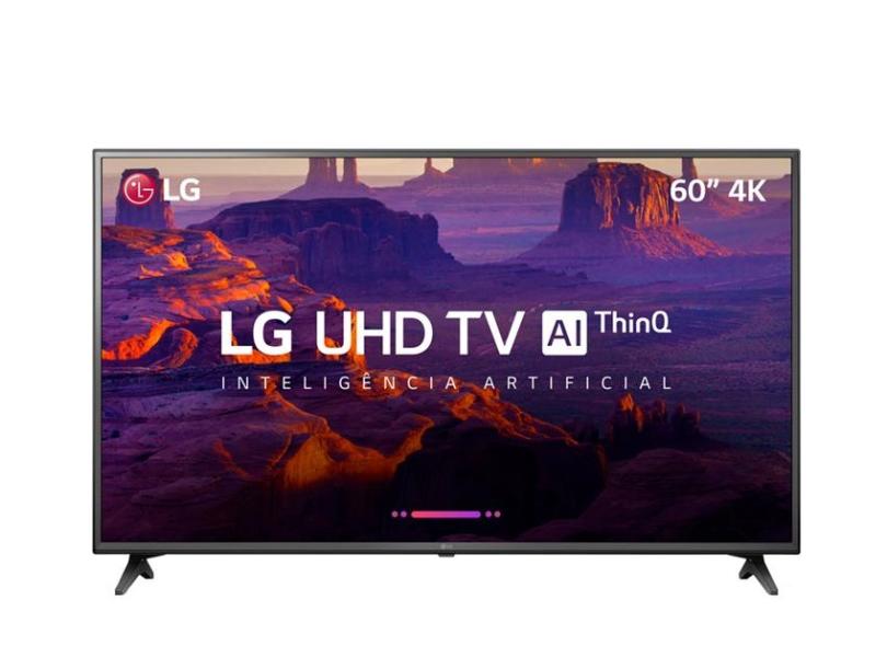 Smart TV TV LED 60 " LG ThinQ AI 4K Netflix 60UK6200PSA 3 HDMI