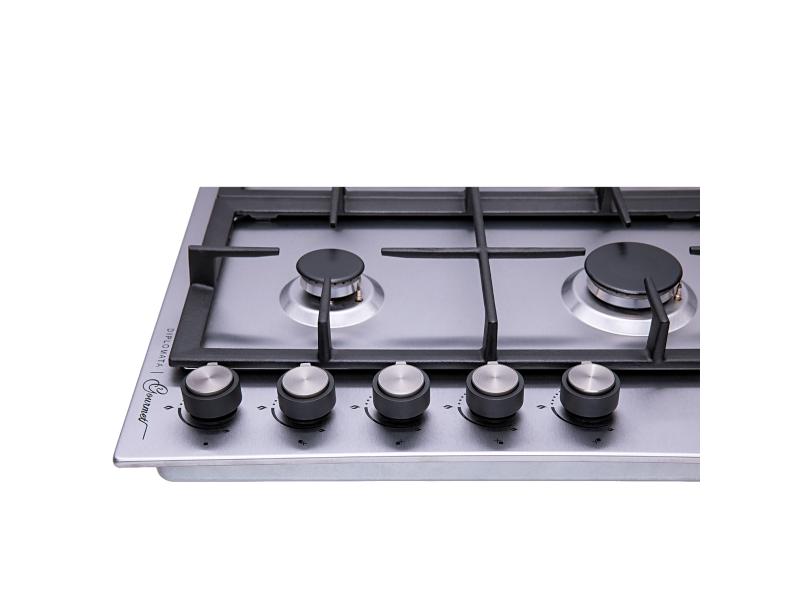 Cooktop Dako Diplomata Gourmet 5 Bocas Inox Acendimento Superautomático