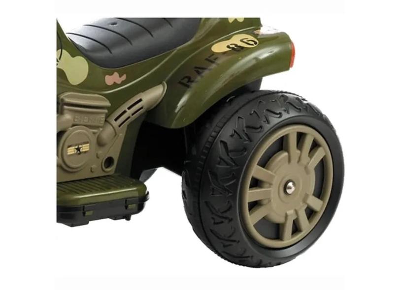 Moto Elétrica Sprint Turbo Militar Brinquedo Infantil 12V Biemme 672