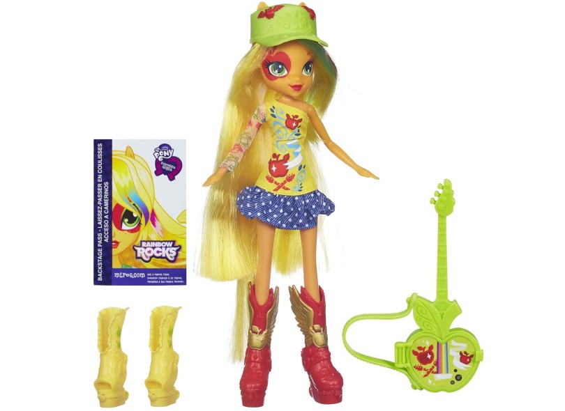 Boneca My Little Pony Equestria Girls Rainbow Rocks Apple Jack Mattel