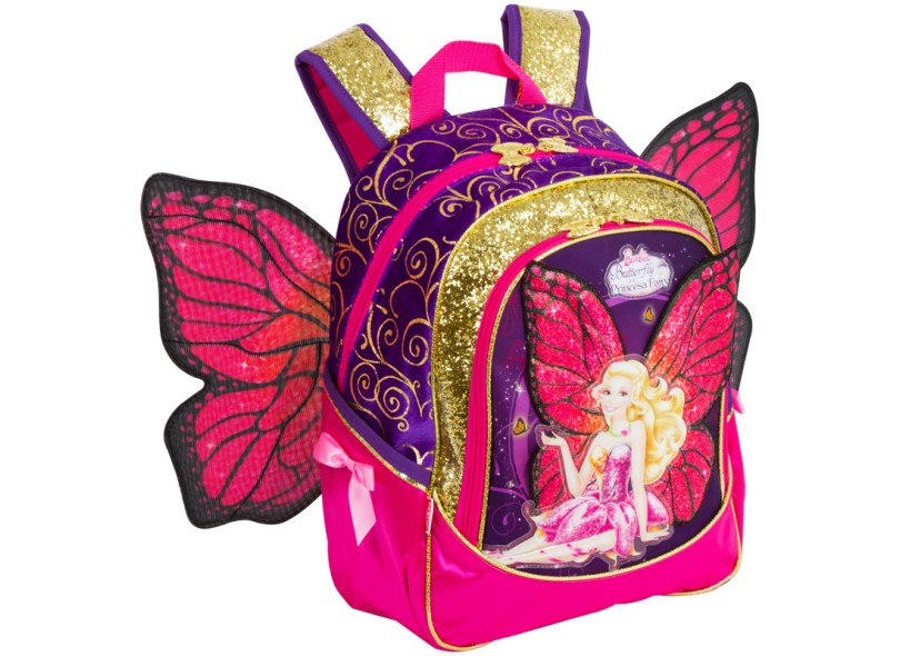 Mochila Escolar Sestini Barbie Butterfly e a Princesa Fairy 63086