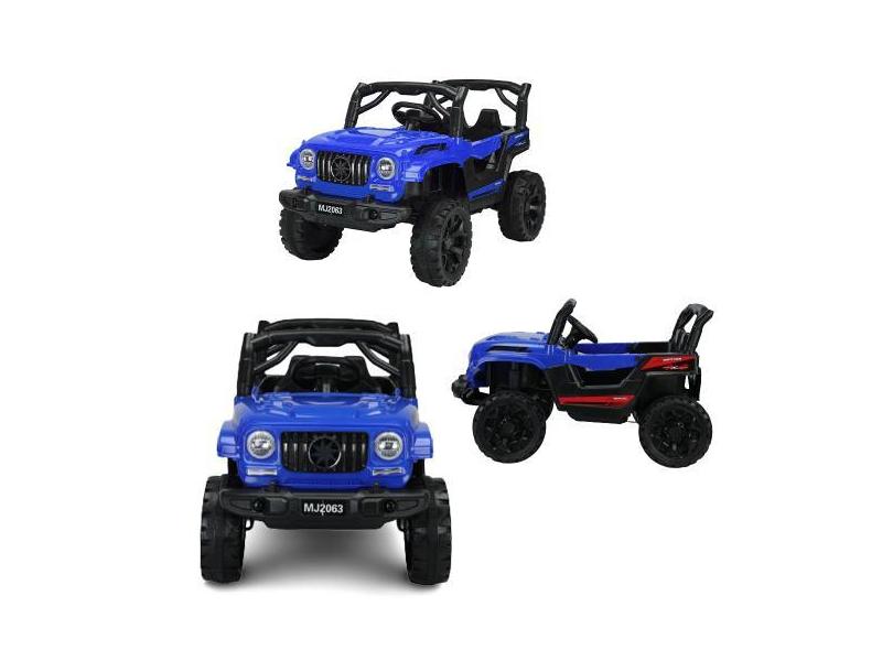 Carro Elétrico Infantil 12V Azul Off Road Com Luz E Som - Bang Toys