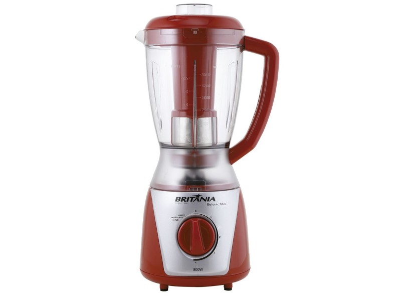 Liquidificador Britânia Eletronic Filter 800 1,5 Litros 4 Velocidades 800 W
