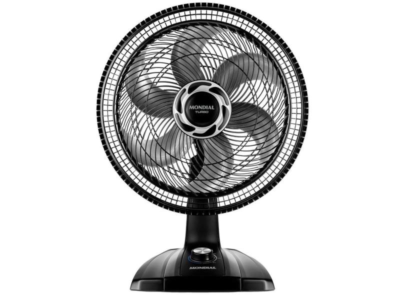 Ventilador de Mesa 40cm Mondial VT-40-NB Turbo 6 Pás 3 Velocidades Preto