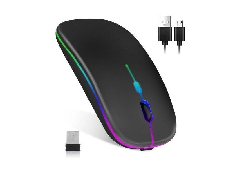 Mouse Bluetooth Recarregável  Slim Ergonômico  Sem Pilha - B-MAX