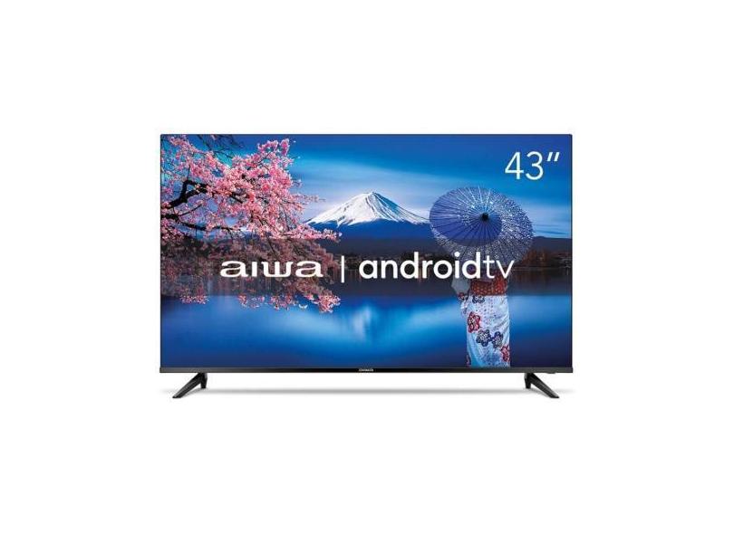 Smart TV Aiwa 43 polegadas DLED Full HD AWSTV43BL02A Android com Conex