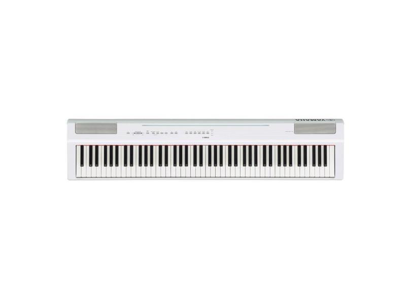 Piano Digital P 125A WH Branco 88 Teclas Sensitivas com Fonte e Pedal Yamaha