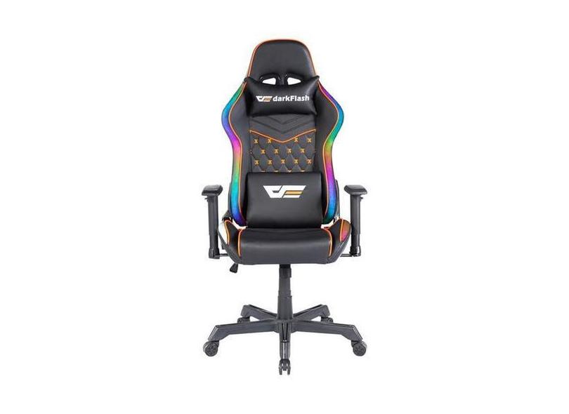 Cadeira Gamer Darkflash Rc 650 Rgb Preto Laranja