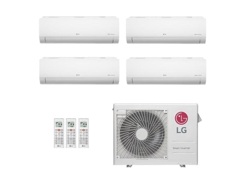 Ar-Condicionado Multi Split Inverter LG 30.000 (3x Evap HW 9.000 + 1x Evap HW 18.000) Quente/Frio 220V