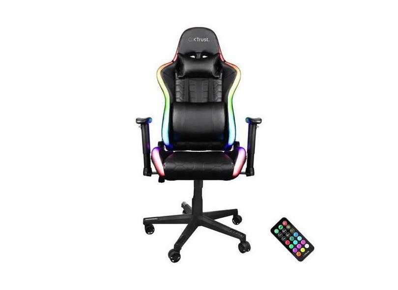 Cadeira Gamer Gx Trust Rizza Rgb Preto Gxt716 - Vila Brasil