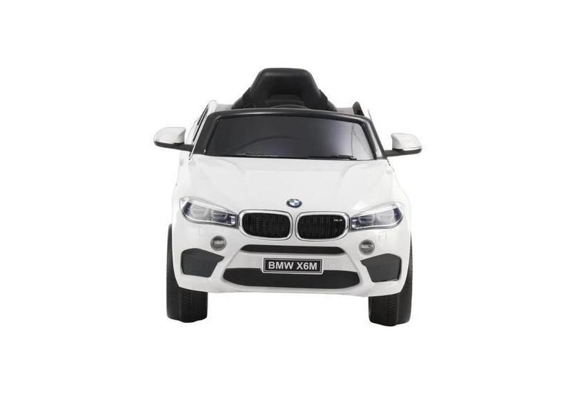 Carrinho Eletrico Infantil Menina Menino Bmw X6 12V Branco - Car Kids