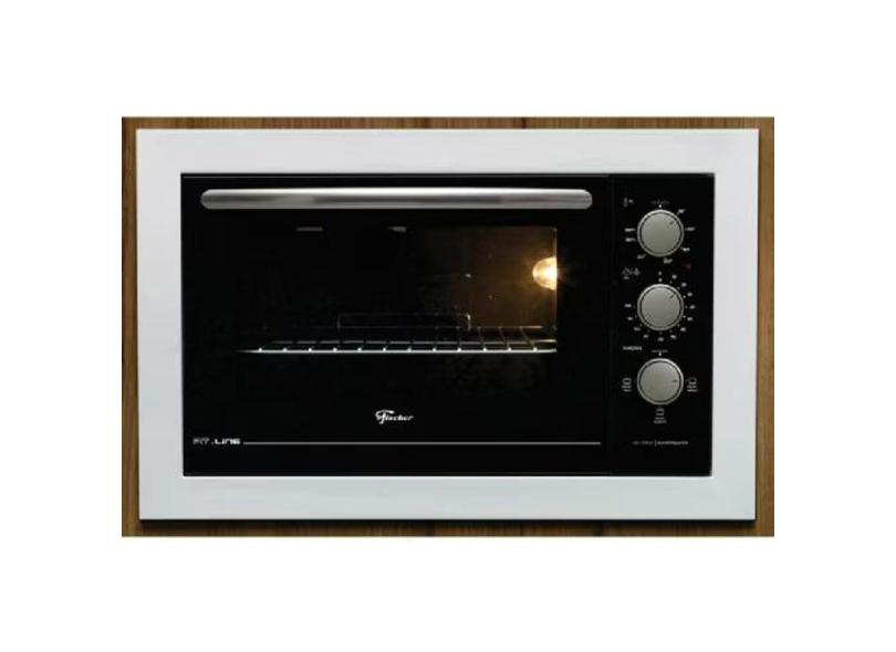 Forno Elétrico de Embutir Fischer, Fit Line, 48 Litros, Autolimpante, Branco