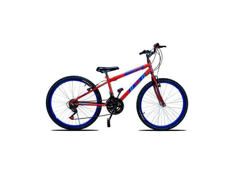 Bicicleta Aro 24 Urbana Forss Spike 18 Marchas Azul