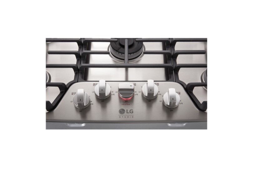 Cooktop LG Studio 5 Bocas Acabamento Inox LSCG367ST