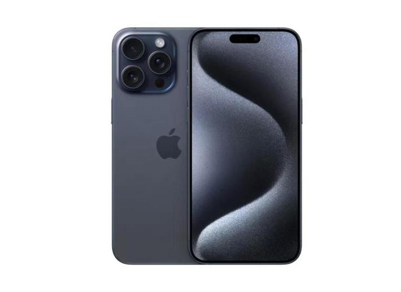 Usado: iPhone 15 Pro Max 512GB Titânio Azul - Excelente - Apple