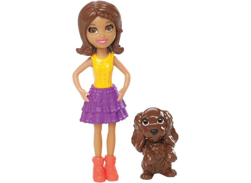 Boneca Polly Shani com Cachorrinho Mattel