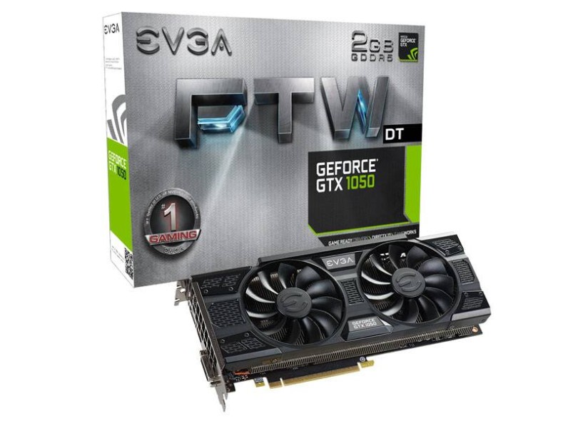 Placa de Video NVIDIA GeForce GTX 1050 2 GB GDDR5 128 Bits EVGA 02G-P4-6155-KR