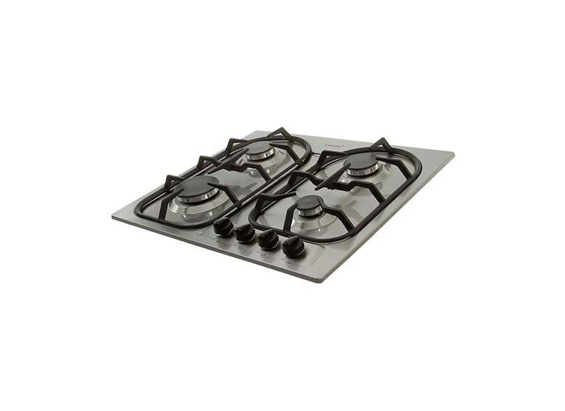 Cooktop Cata 4 Bocas Acendimento Superautomático Acabamento Inox L 604 FTI