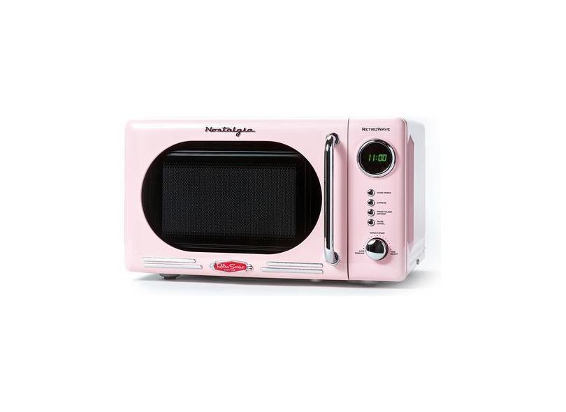 Forno De Microondas Nostalgia Retro De 0,7 Cu. Ft. 700w Rosa Nostalgia