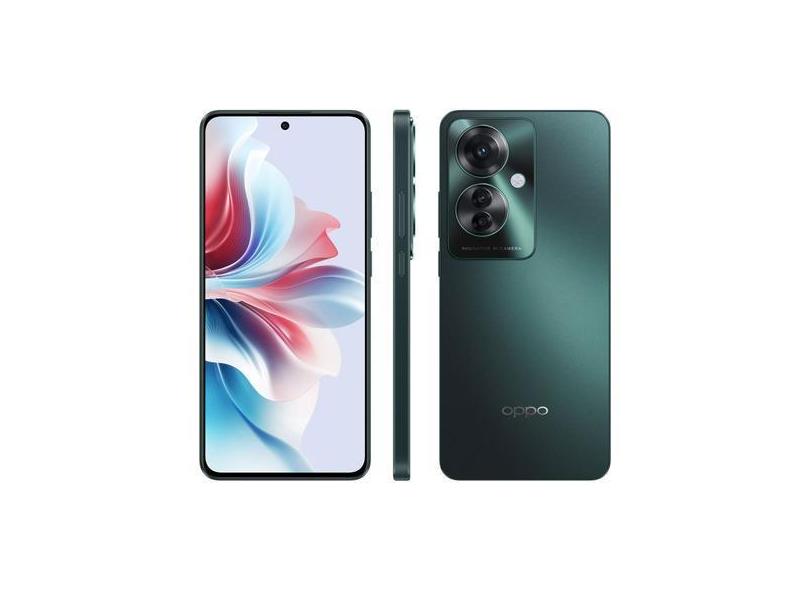 Smartphone OPPO Reno11 F 256GB Verde 5G 8GB RAM 6,7" Câm. Tripla + Sel