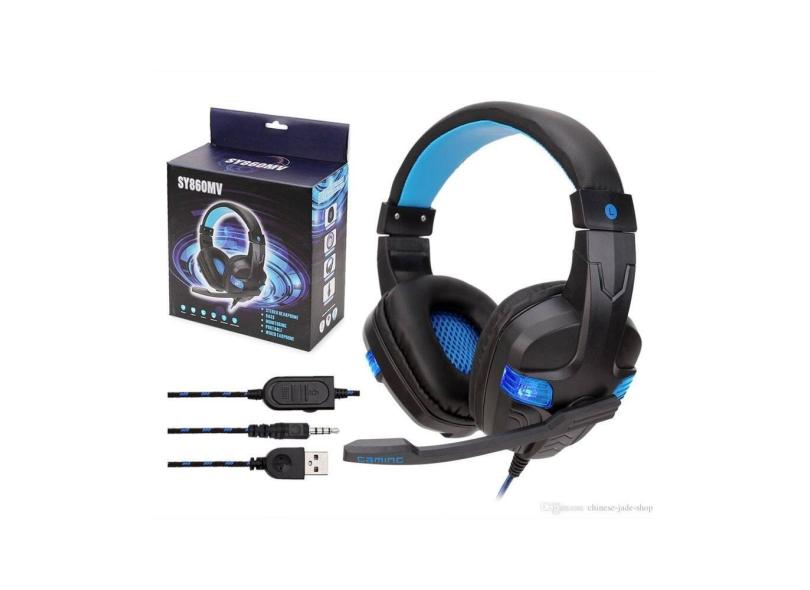 Fones de ouvido Gamer Soyto SY860MV para PC PS4 Xbox One